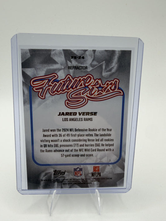 2025 Topps Chrome - Future Stars Refractor Jared Verse Card Rams #FS-24