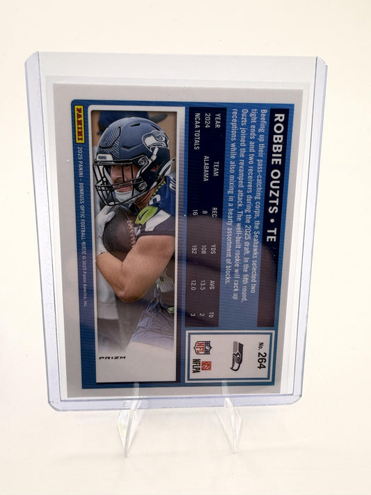 2025 Donruss Optic Robbie Ouzts Card Green,RC Seattle Seahawks #264