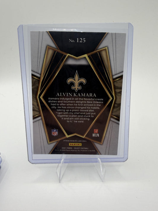 2021 Panini Select Alvin Kamara Card New Orleans Saints #125