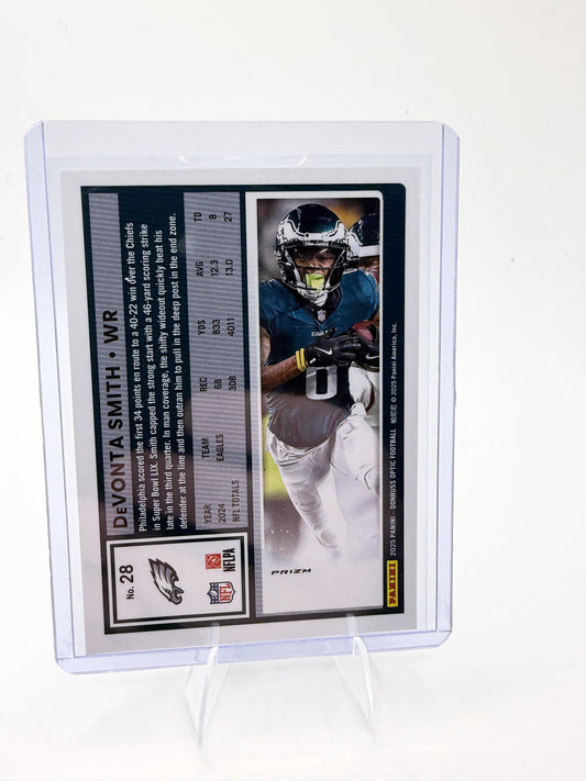 2025 Donruss Optic DeVonta Smith Card Freedom Philadelphia Eagles #28 Stars