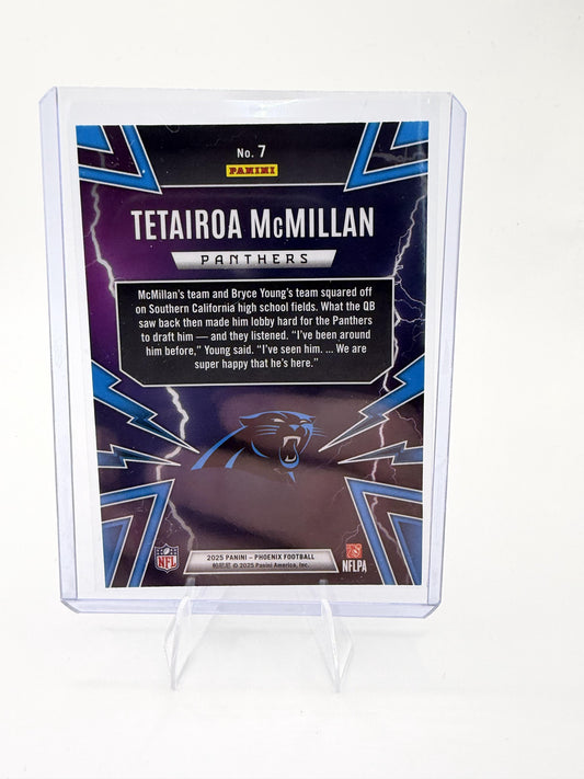 2025 Panini Phoenix Tetairoa McMillan Card Thunderbirds Carolina Panthers #7