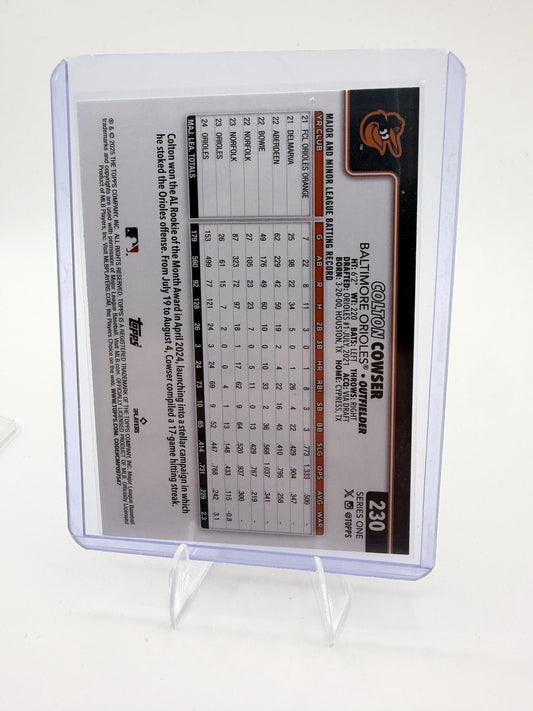 2025 Topps Baltimore Orioles Colton Cowser Card Baltimore Orioles #BAL-3