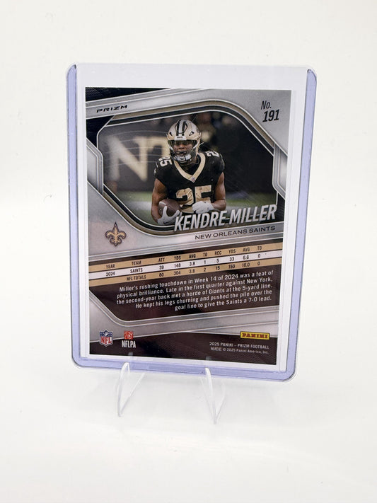 2025 Panini Prizm Kendre Miller Card White Disco New Orleans Saints #191