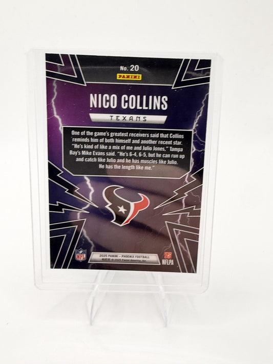 2025 Panini Phoenix Nico Collins Card Thunderbirds Houston Texans #20