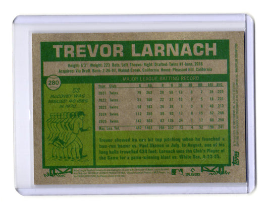 2026 Topps Heritage Trevor Larnach Card Gloss Minnesota Twins #280