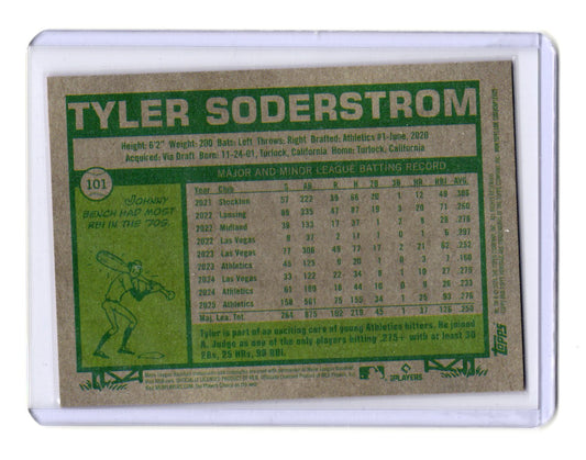2026 Topps Heritage Tyler Soderstrom Card Chrome Pink Sparkle Refractors