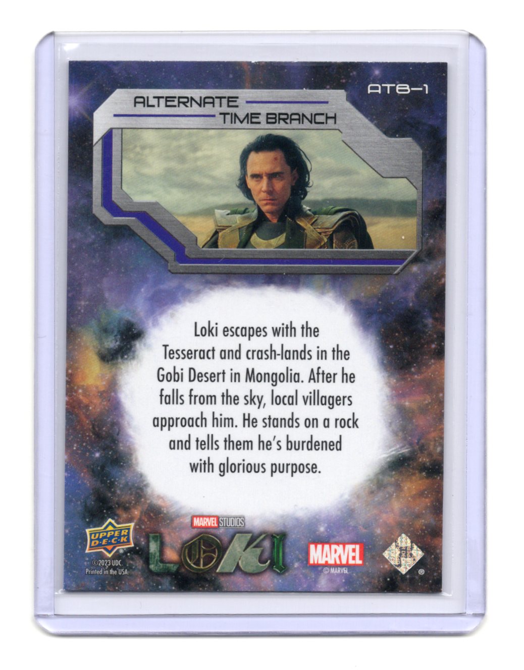 2023 Upper Deck Marvel Loki Season 1 Gobi Desert 2012 Card Alternate Time Branch