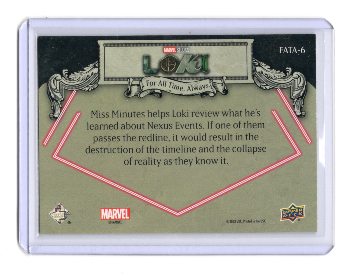 2023 Upper Deck Marvel Loki Season 1 Reviewing Nexus Events Card For All Time.