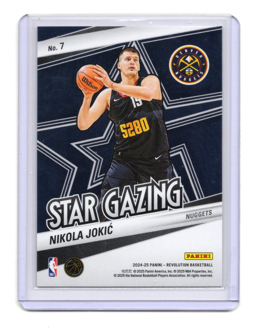 2024-25 Panini Revolution Nikola Jokic Card Star Gazing Denver Nuggets #7