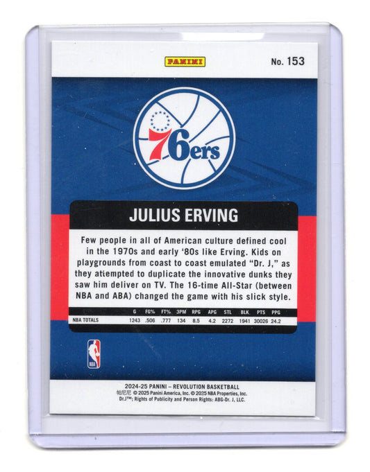 2024-25 Panini Revolution Julius Erving Legends #153 76ers Dr J