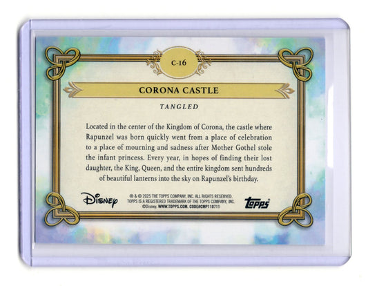 2025 Topps Disney Wonder Corona Castle - Tangled Card Castles, Cottages, & Casas