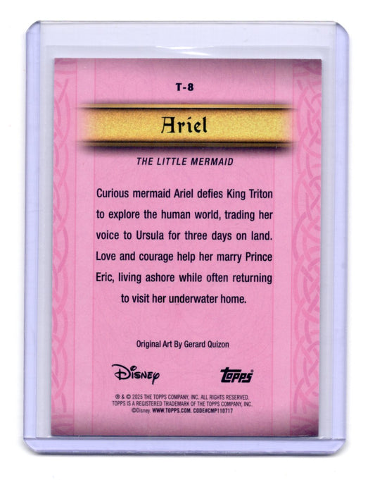 2025 Topps Disney Wonder Ariel Card Tapestries #T-8