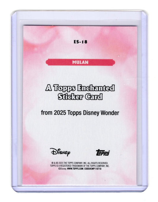 2025 Topps Disney Wonder Mulan Card Enchanted Stickers #ES-18