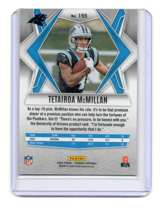 2025 Panini Phoenix Tetairoa McMillan Card RC Carolina Panthers #155