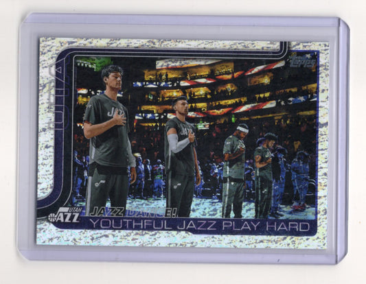 2025 Topps Basketball Jazz Dance! Youthful Jazz Play Hard Foil #290