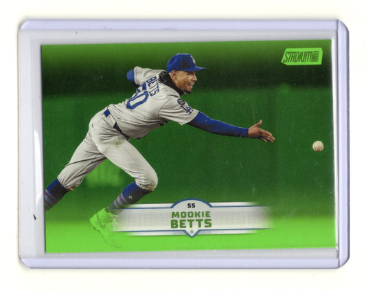 2025 Stadium Club Mookie Betts Card Lime Green Los Angeles Dodgers #160