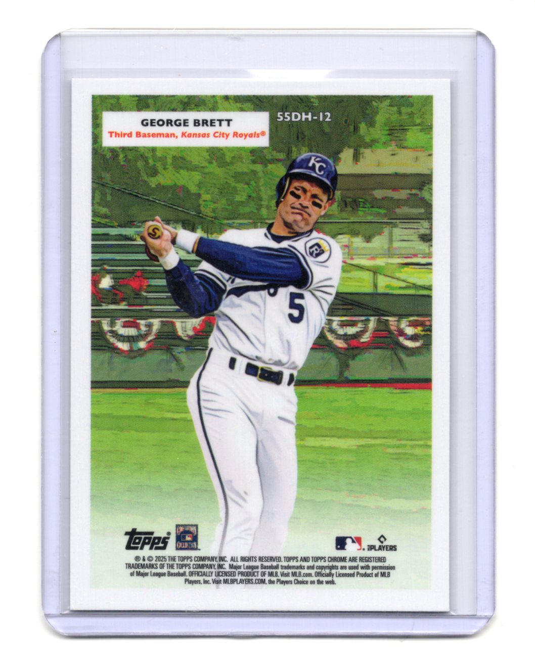 2025 Topps Chrome Platinum Bobby Witt Jr George Brett Doubleheaders #55DH-12