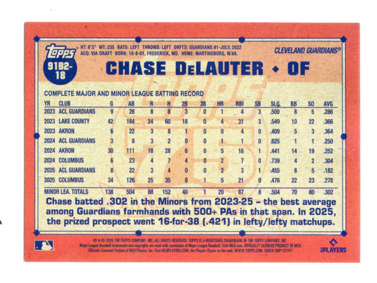 2026 Topps Series 2 Chase DeLauter RC #91B2-18 1991 All Star Game Parallel