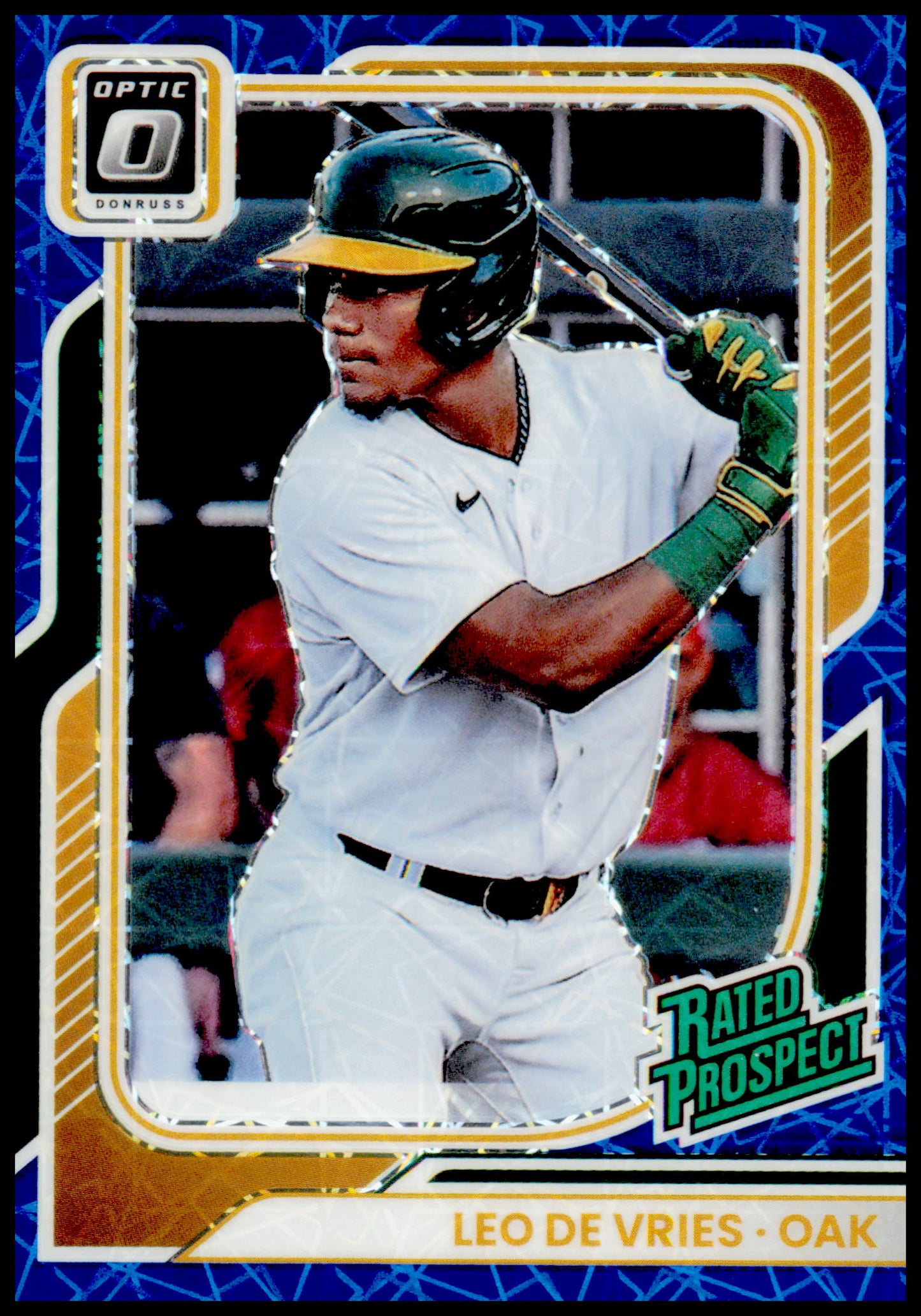 2026 Donruss Leo De Vries Card Optic Blue Velocity Athletics #129