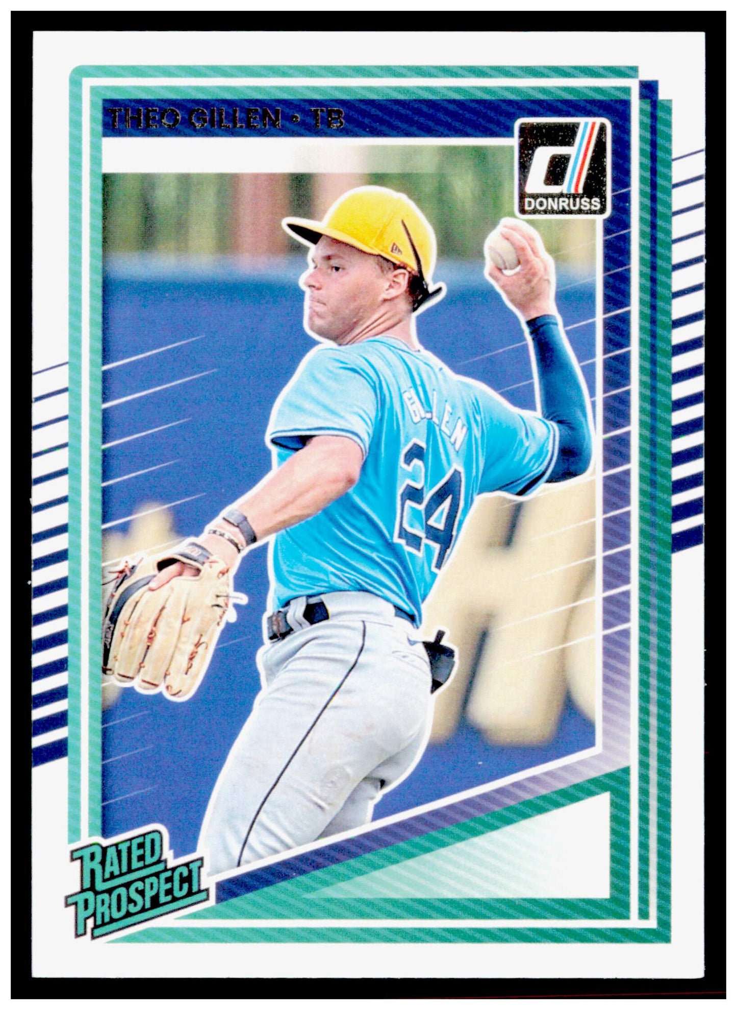 2025 Donruss Theo Gillen Card Tampa Bay Rays