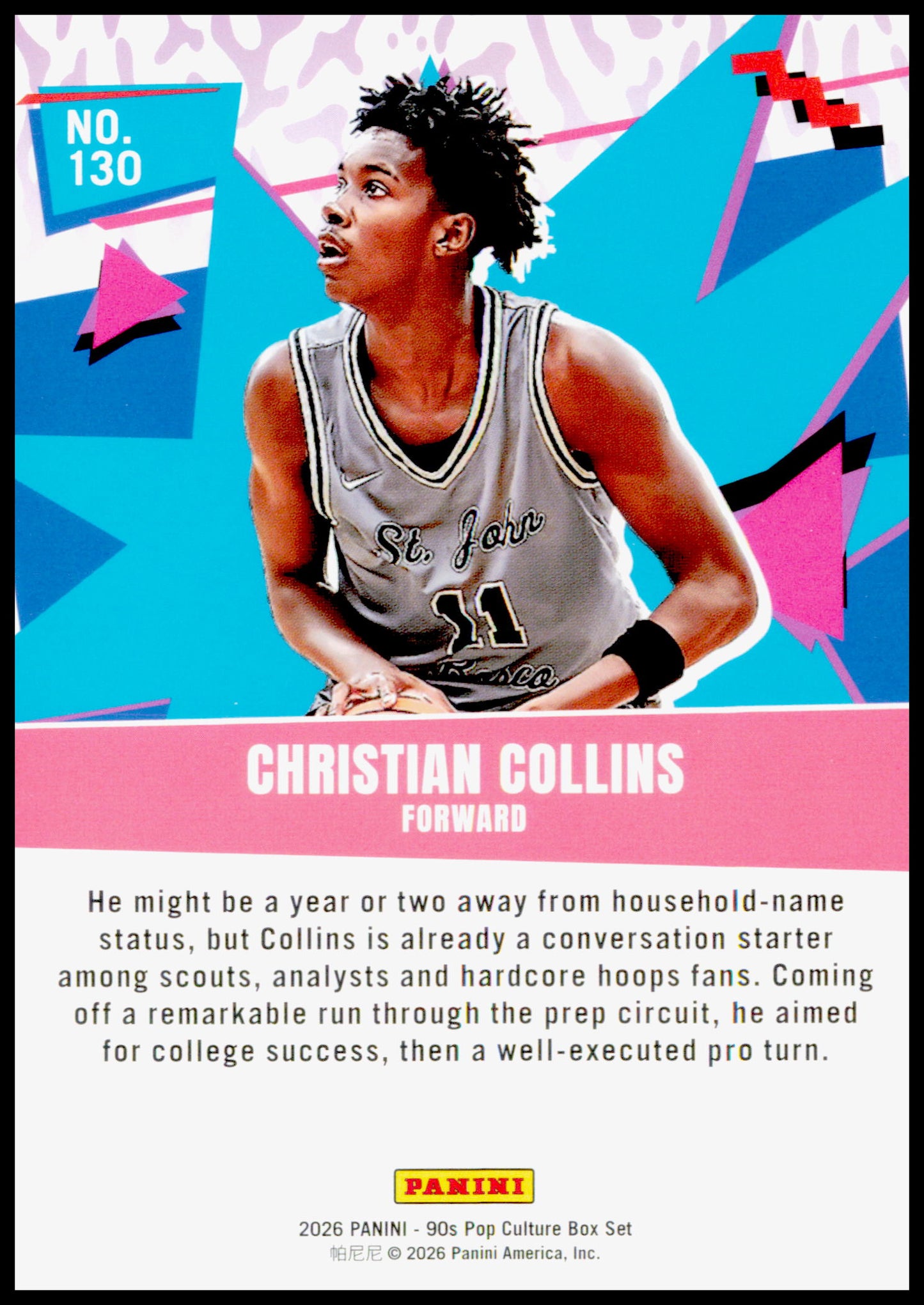 2026 Panini Decades 90s Pop Culture Christian Collins Card