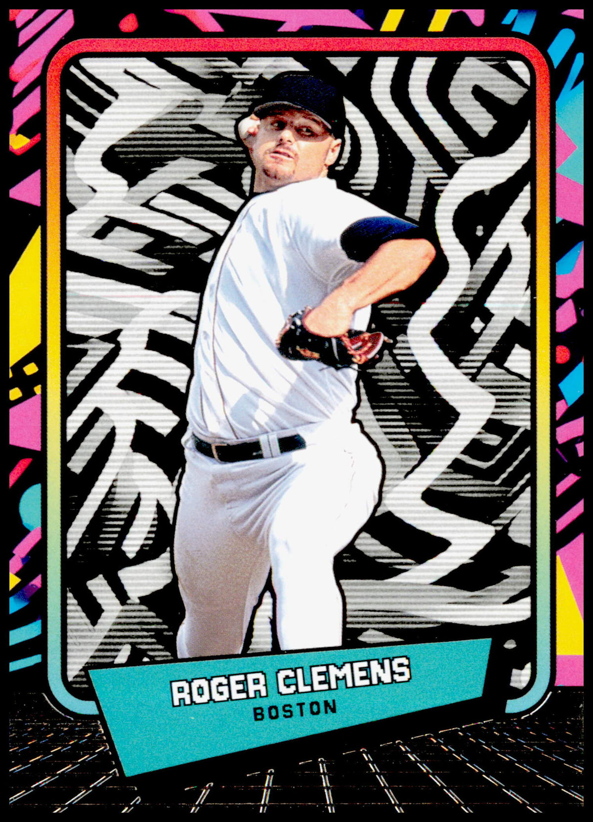 2026 Panini Decades 90s Pop Culture Roger Clemens Card Boston Red Sox