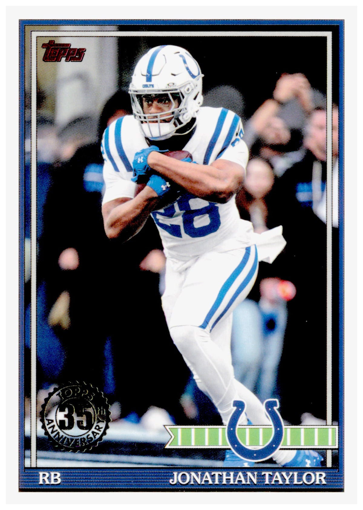 2026 Topps Flagship Jonathan Taylor Card 1991 Topps Football Colts