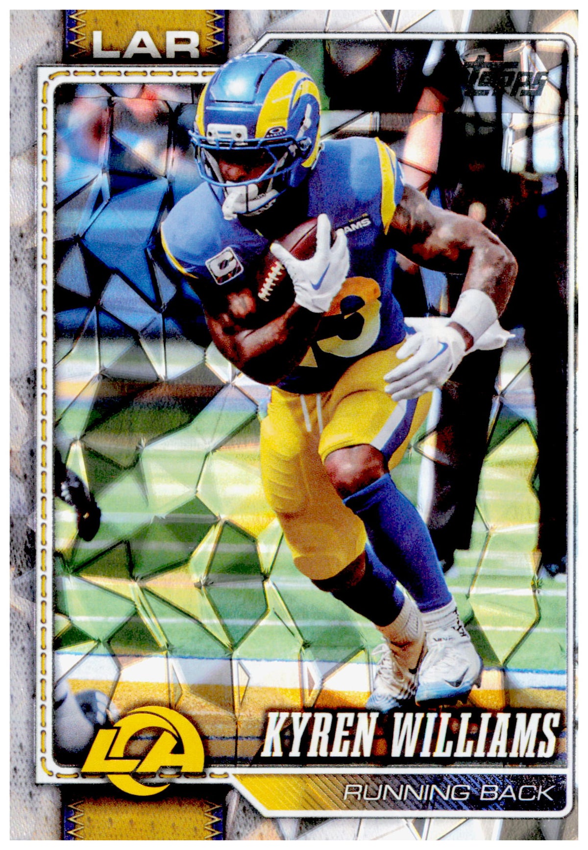2026 Topps Flagship Kyren Williams Card Diamante Foil Los Angeles Rams