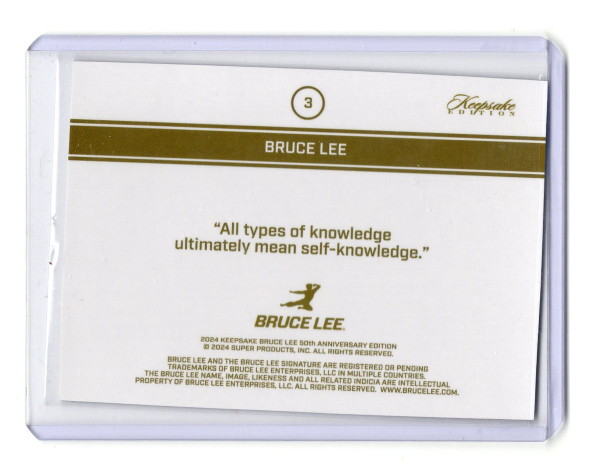 2024 Keepsake Bruce Lee 50th Anniversary Kaleidoscope Edition Bruce Lee Card