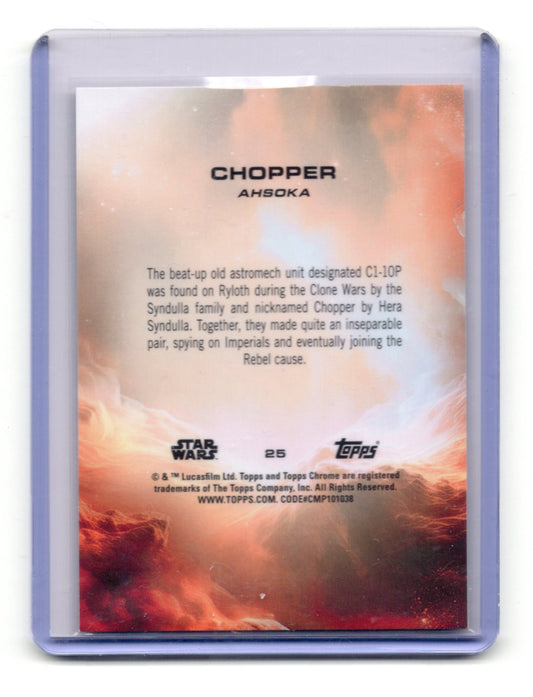 2025 Topps Chrome Star Wars Chopper Card