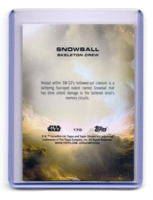 2025 Topps Chrome Star Wars Snowball Card