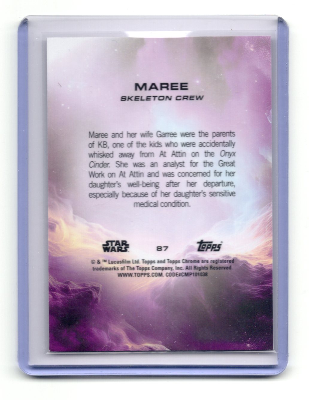 2025 Topps Chrome Star Wars Maree Card