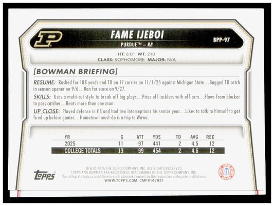 2026 Bowman Makhi Hughes Card Prospects Houston Cougars