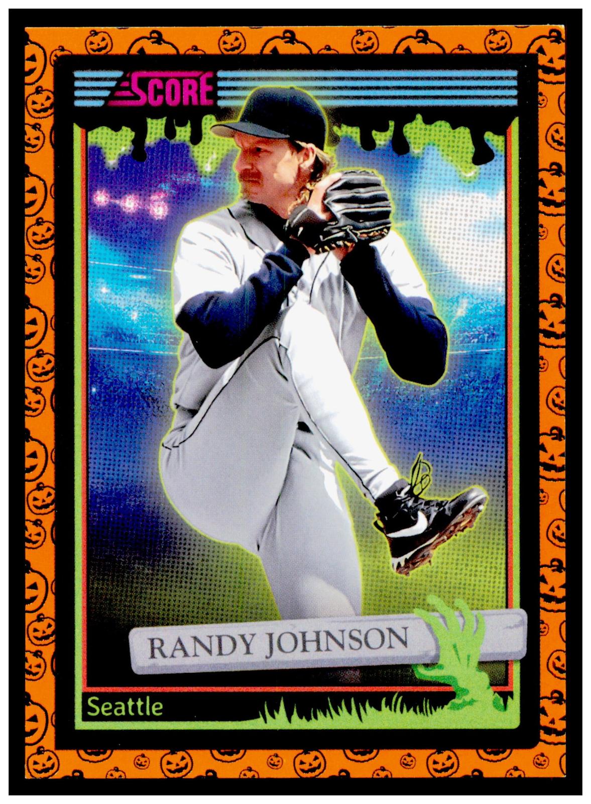 2026 Score-A-Treat Randy Johnson Card Pumpkins HOF Seattle Mariners