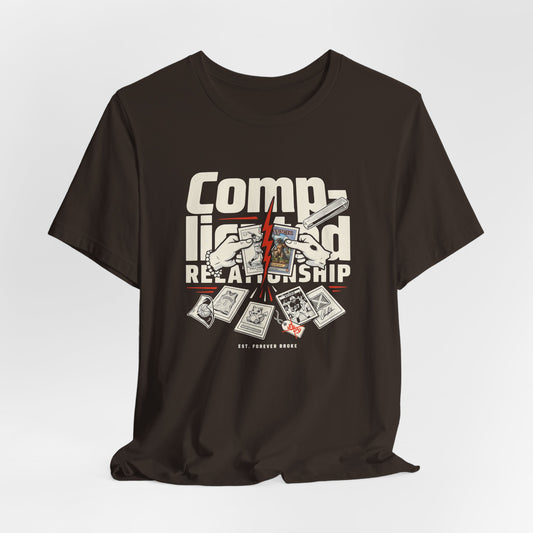 Complicated Relationship Tee — 'Cards & Market Comps' Graphic T-Shirt