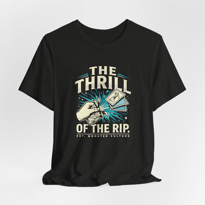 The Thrill of the Rip Graphic Tee – Premium Trading Card Booster Pack & Hobbyist T-Shirt