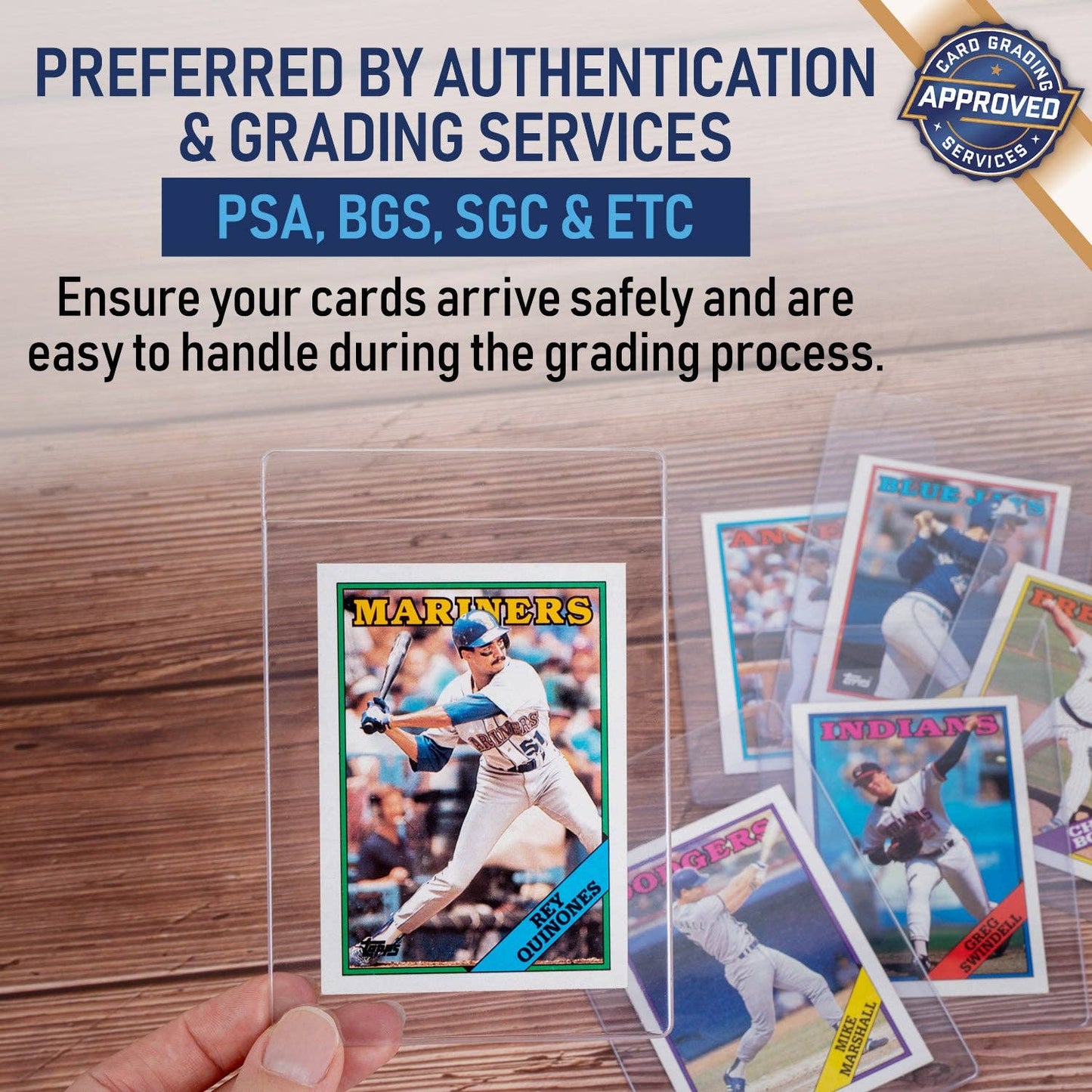 40 Pack Semi-Rigid Card Holders - Grading Submission Sleeves for Standard & Thick Trading Cards