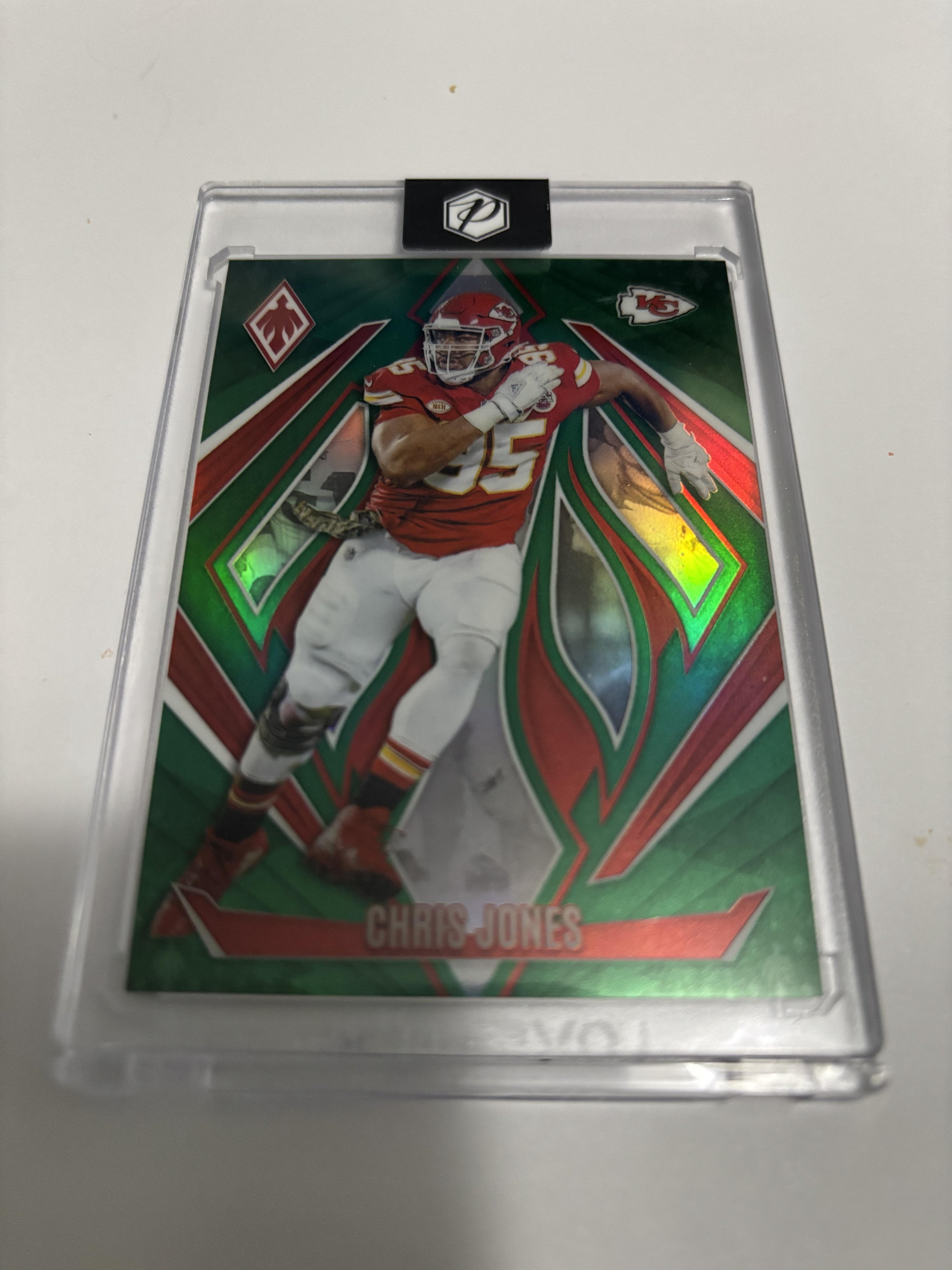 2024 Panini Phoenix Chris Jones Green Parallel /25 #23 Chiefs SP /25