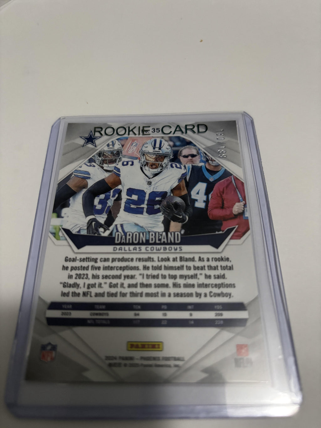 2024 Panini Phoenix DaRon Bland #35 Red Lazer Parallel /199 Cowboys