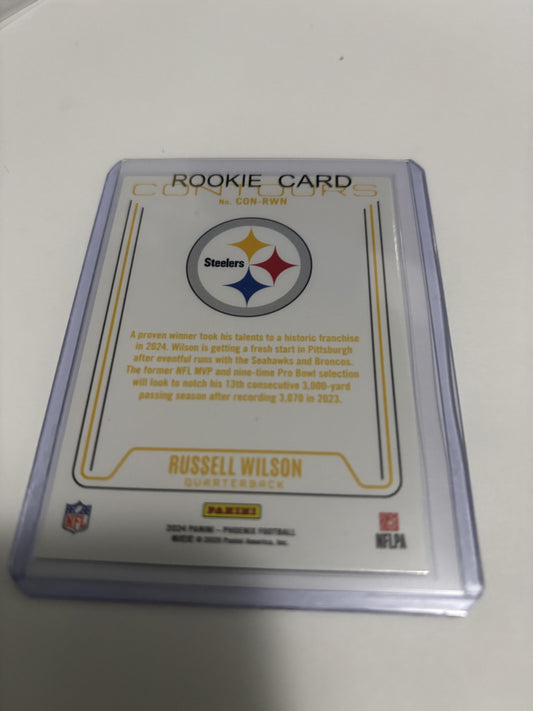 2024 Panini Phoenix Russell Wilson Contours Insert #CON-RWN Steelers