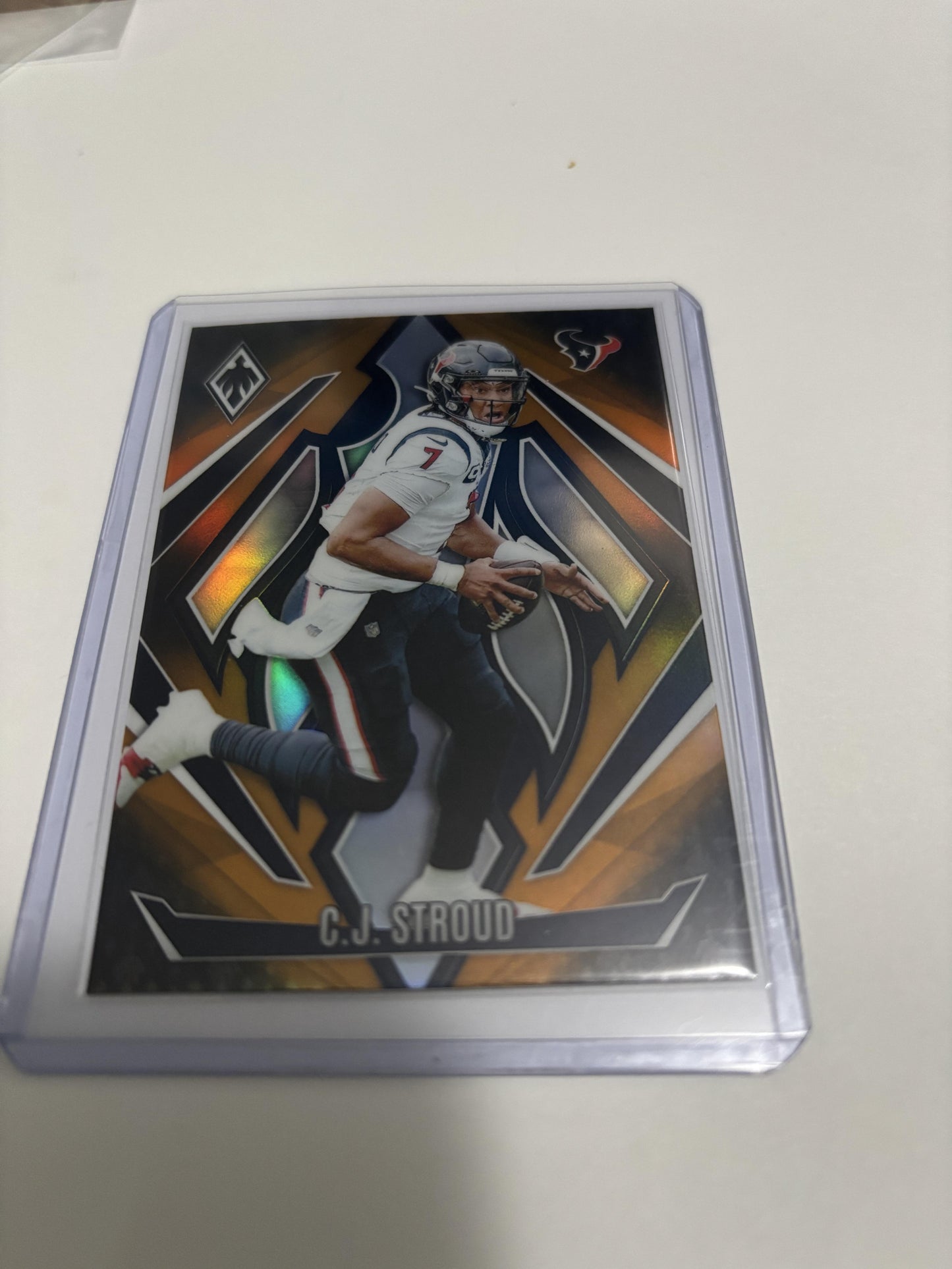 2024 Panini Phoenix C.J. Stroud #20 Fire Burst Orange Parallel Texans SP