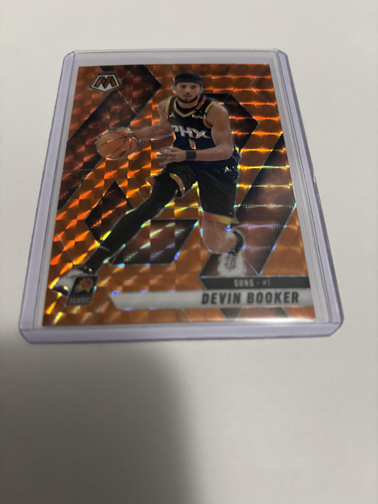 2024-25 Panini Mosaic Devin Booker #200 Orange Mosaic Prizm /249 Suns