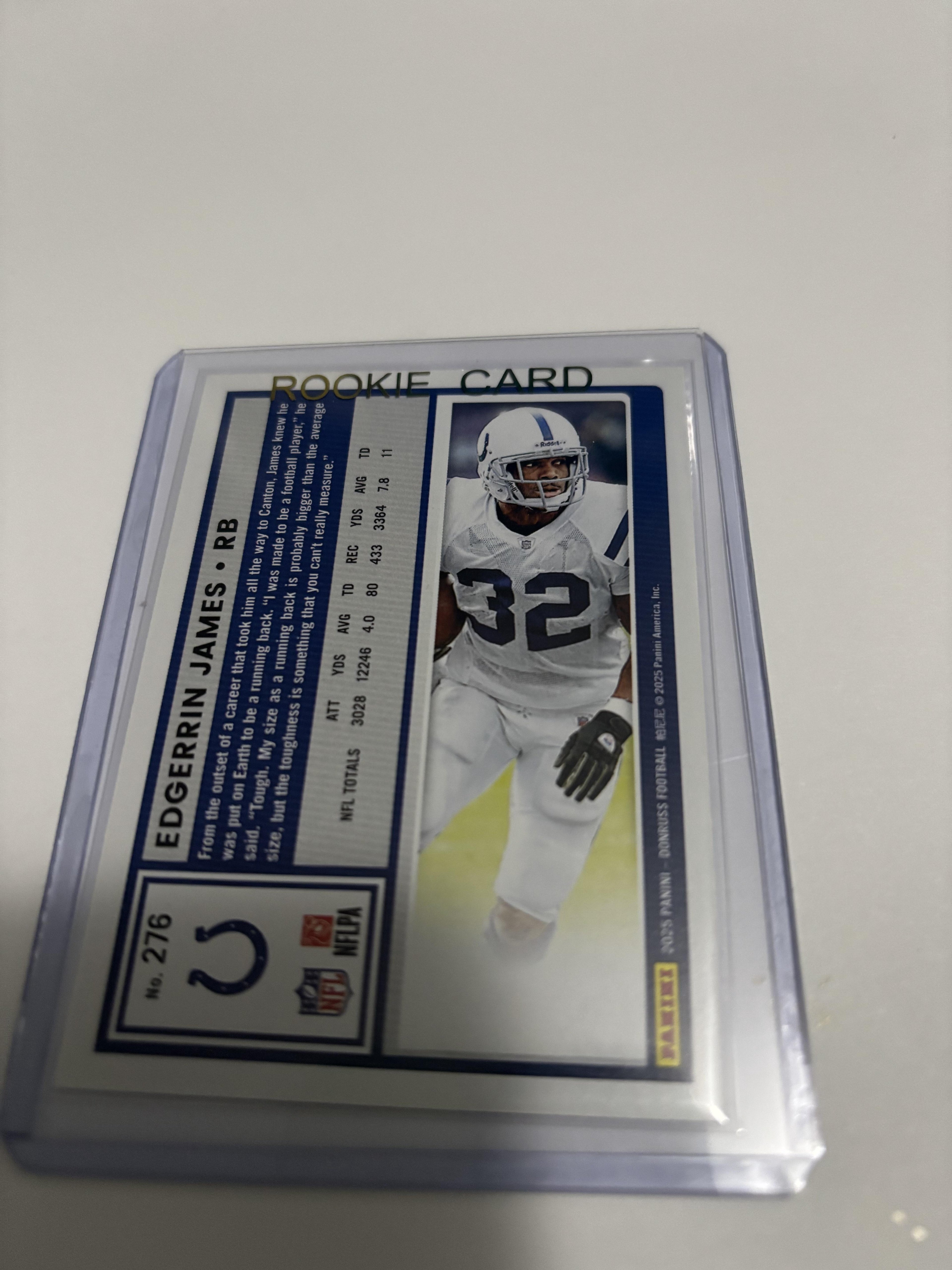 2025 Panini Donruss Edgerrin James #276 Press Proof Silver /199