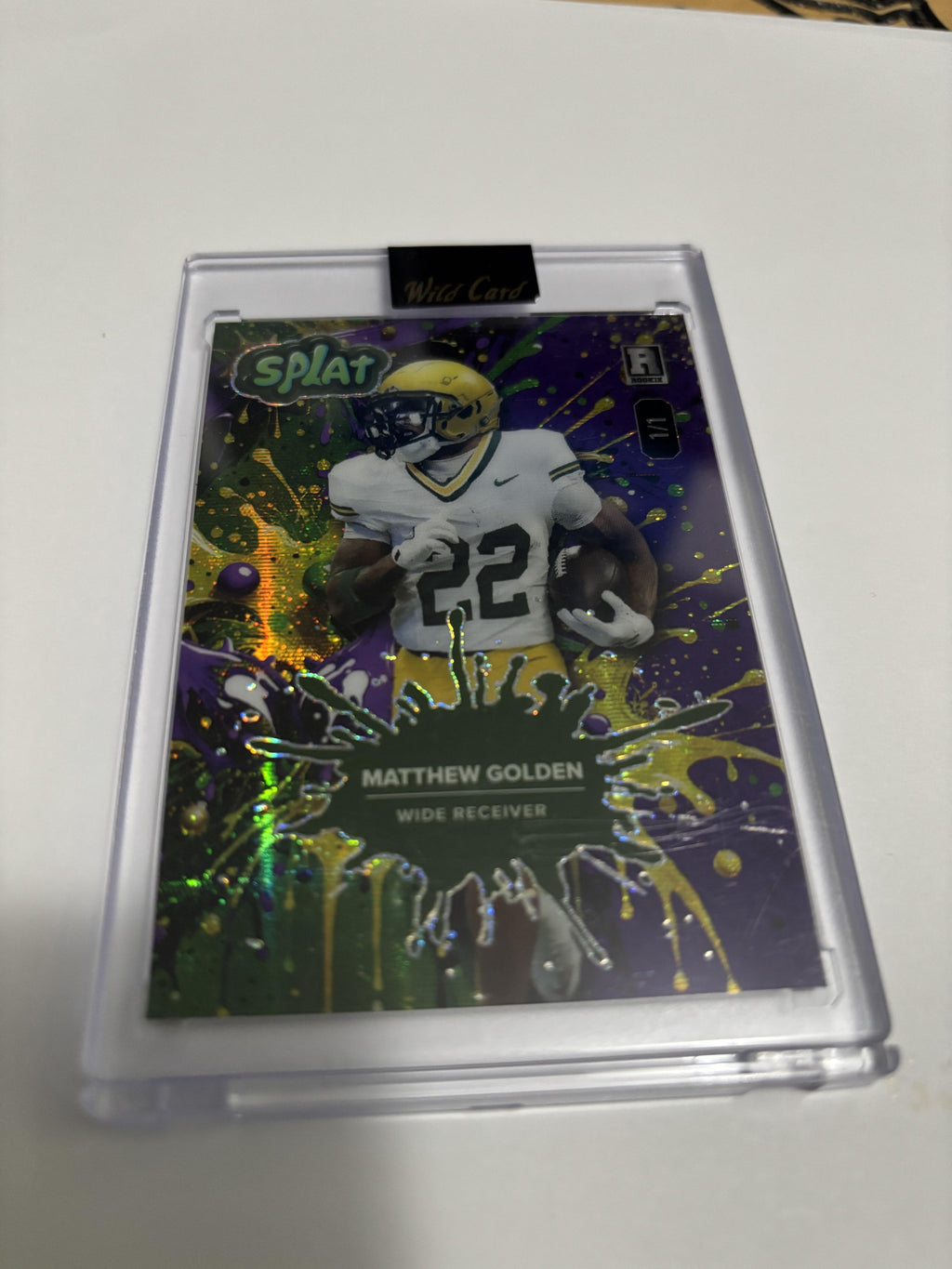 2025 Wild Card Splat Matthew Golden 1/1  Green Foil Rookie RC #SBTRI03-MG
