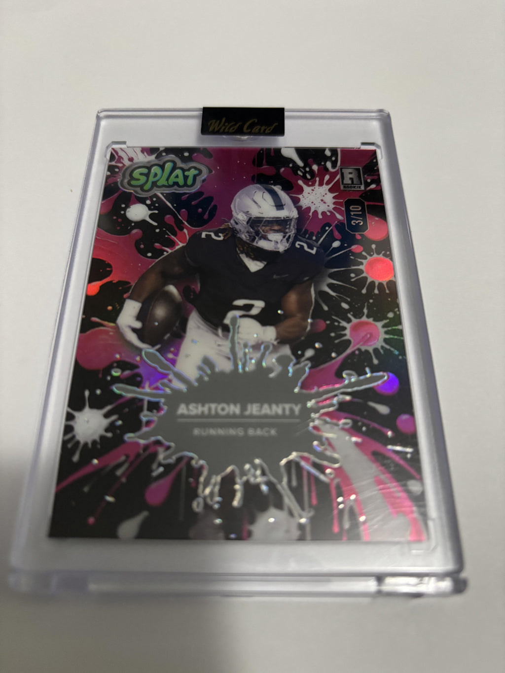 2025 Wild Card Splat ASHTON JEANTY Pink Splat /10 RC Rookie Boise State Rare SSP