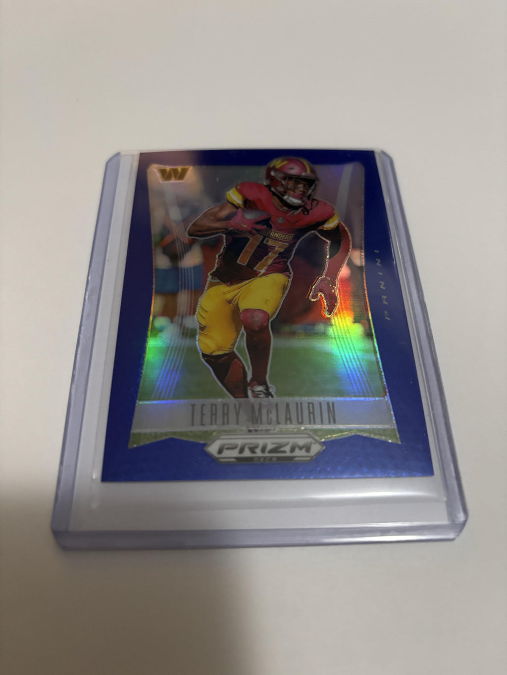 2024 Panini Prizm Deca Terry McLaurin Blue Prizm #293 /149 Commanders