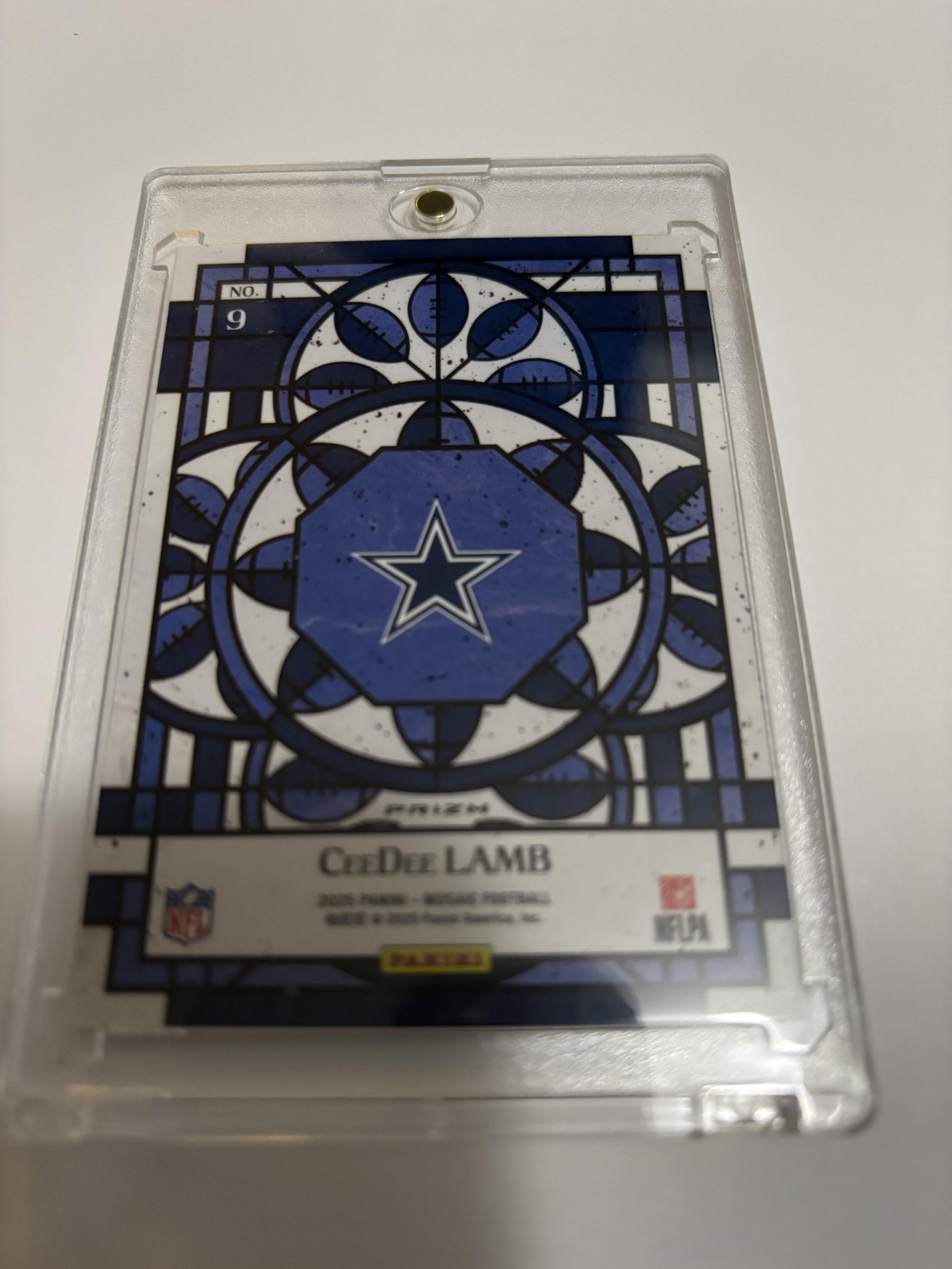 2025 Panini Mosaic CeeDee Lamb Stained Glass Case Hit #9 Cowboys