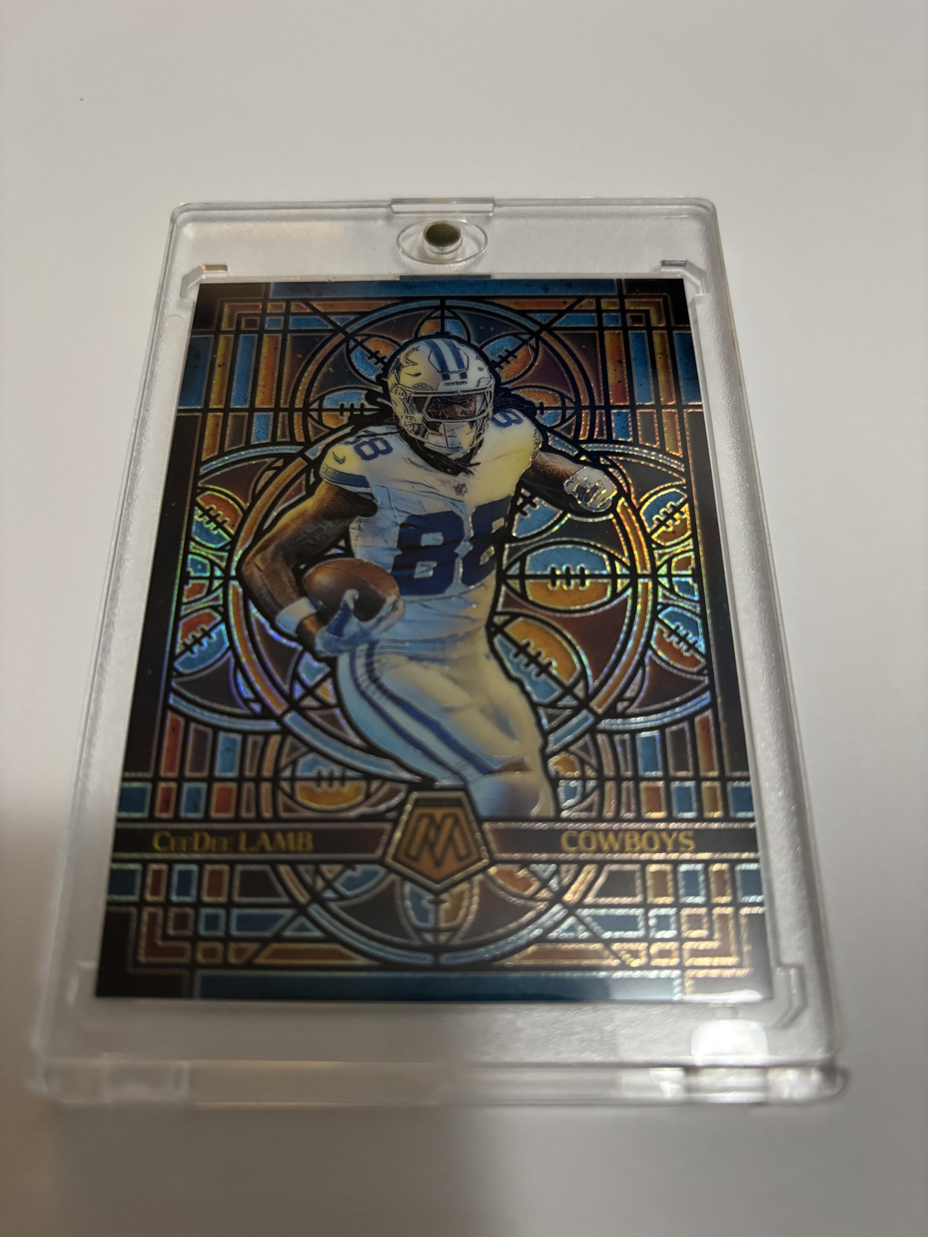 2025 Panini Mosaic CeeDee Lamb Stained Glass Case Hit #9 Cowboys