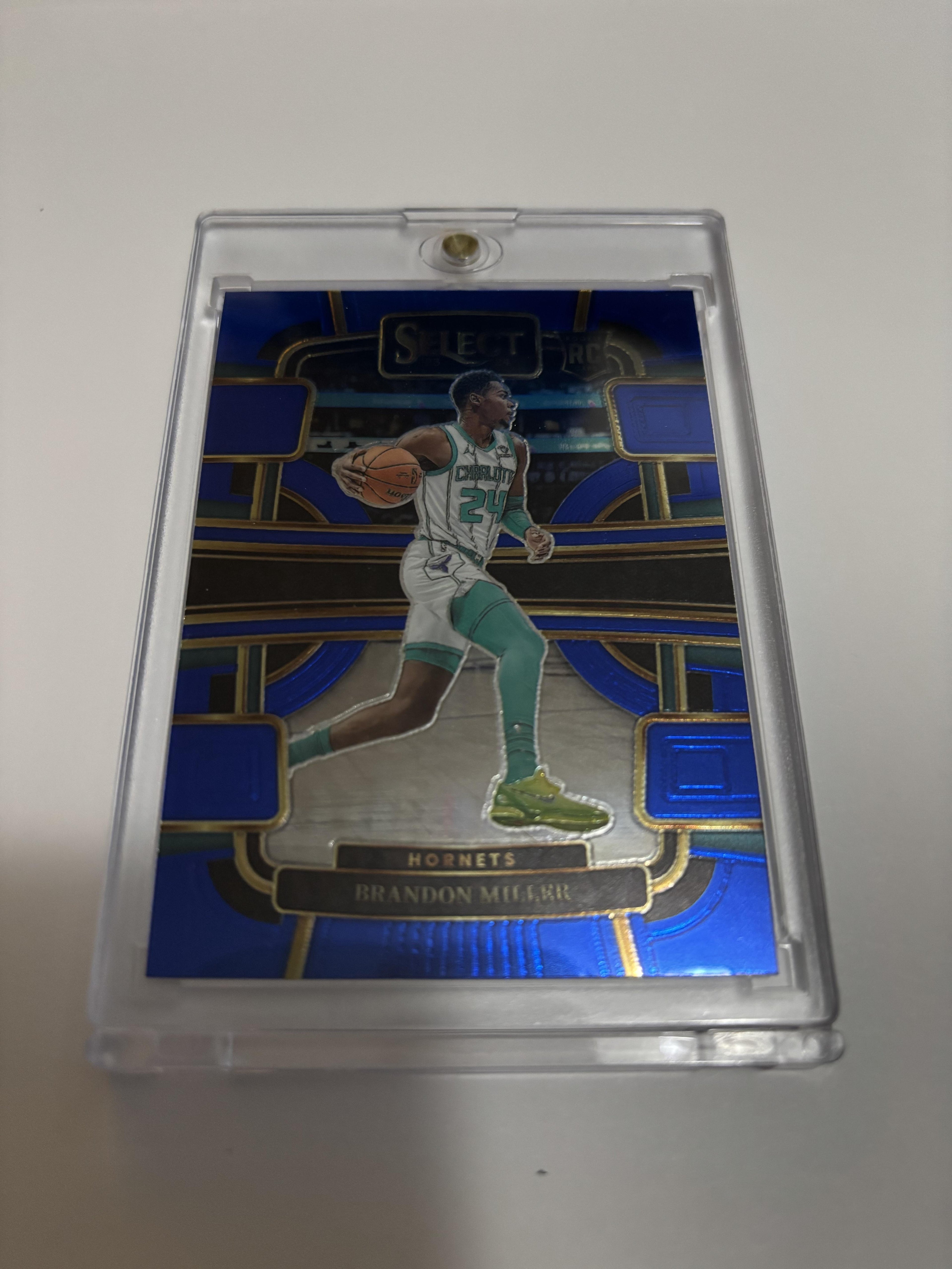 2023-24 Panini Select Brandon Miller RC Rookie Blue Concourse #80 Hornets Prizm