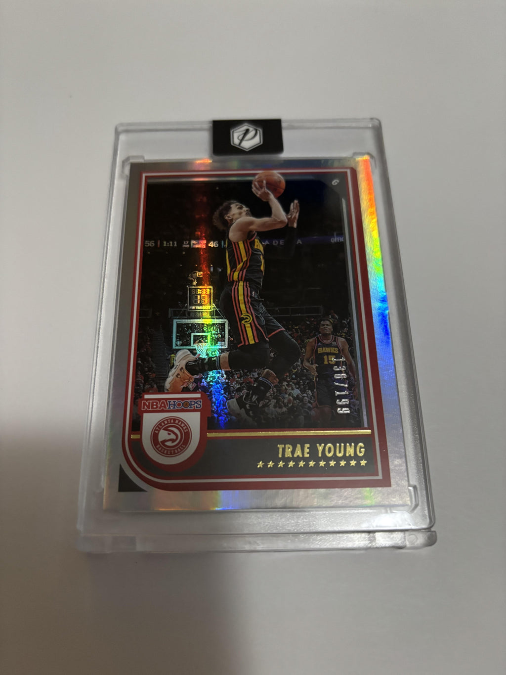 2022-23 Panini NBA Hoops Trae Young Silver Parallel #80 /199 Hawks